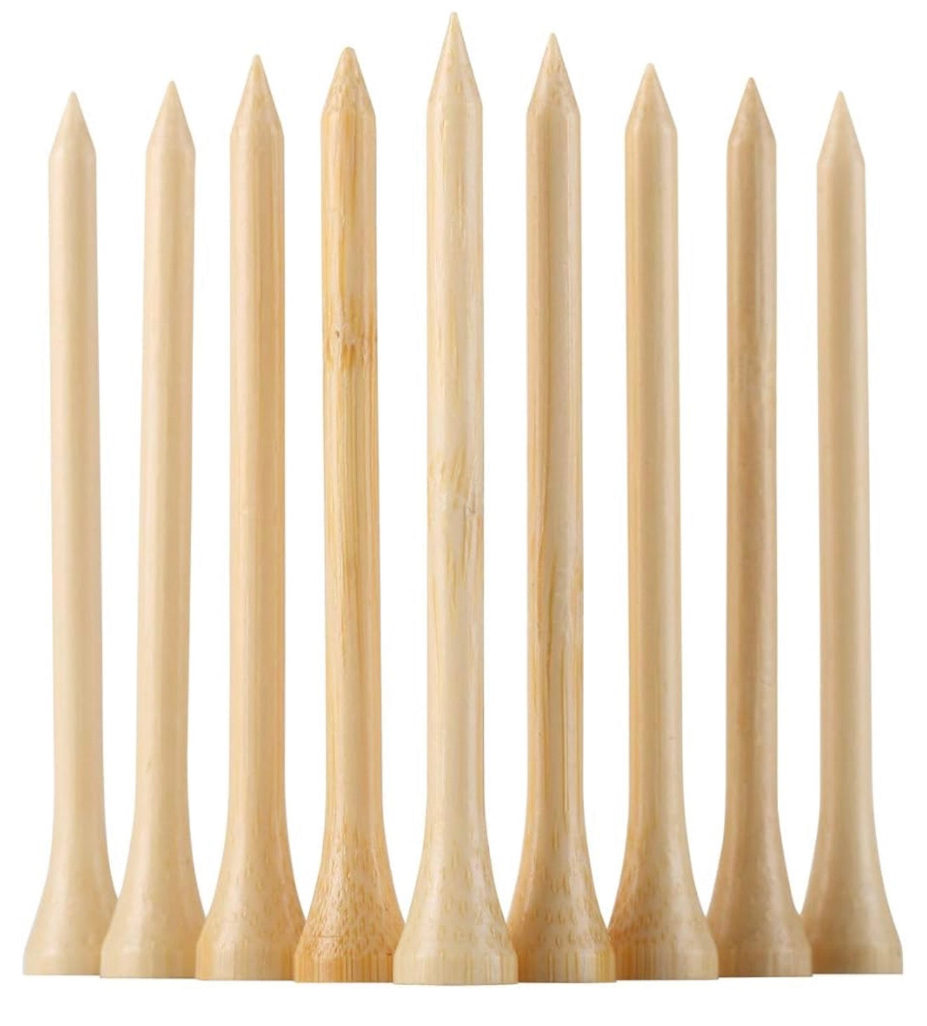 100 Pack Durable Bamboo Golf Tees