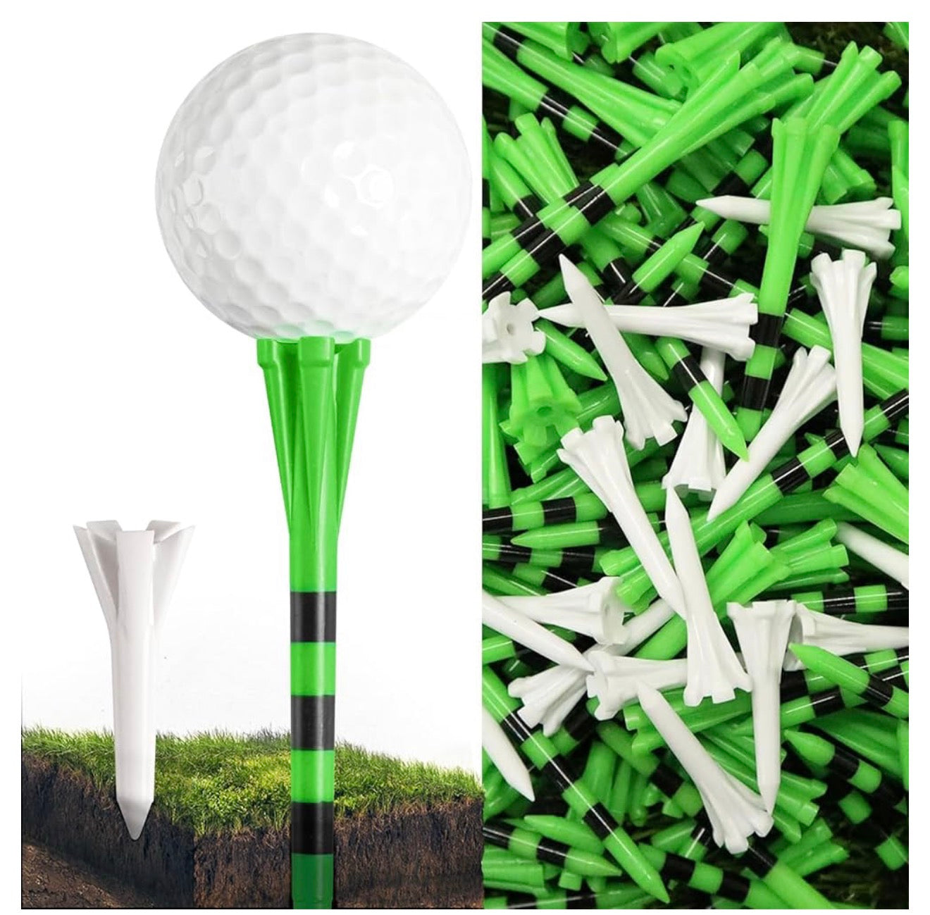 UNBREAKABLE Plastic Golf TeePlastic